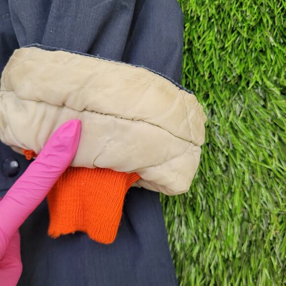 Vintage 70s Sears Parka Jacket Medium 23x30 Sherpa-Lined - Picture 5 of 16